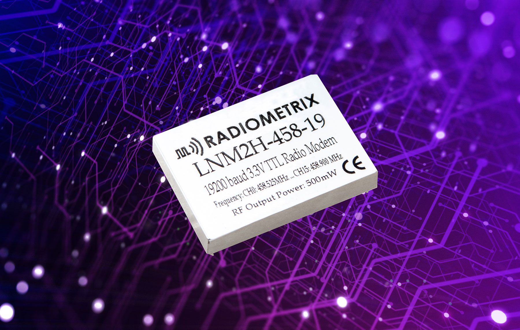 Radiometrix LNM2H 458MHz Category 1 500mW radio modem module