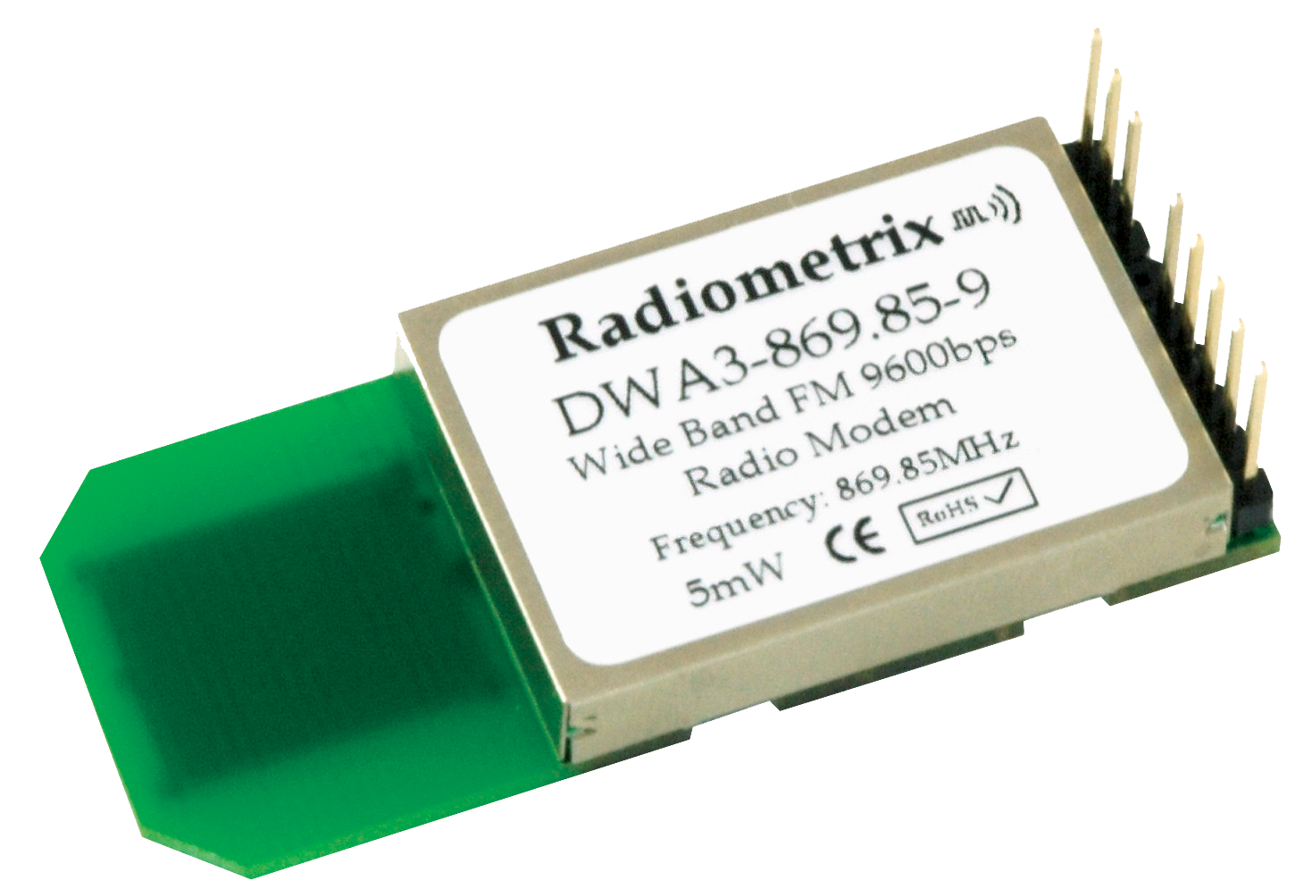 Radiometrix DWA3 – 868/914MHz Transparent Data Link - Integral Antenna
