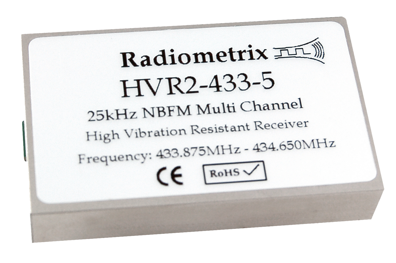 Radiometrix HVR2 – Vibration Resistant UHF Narrow Band FM Receiver