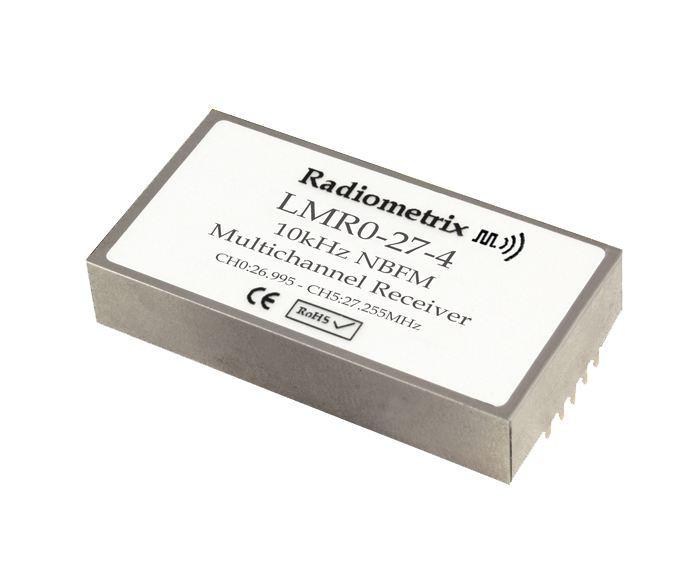 Radiometrix LMR0 – 27MHz HF Narrow Band FM multi channel radio receiver
