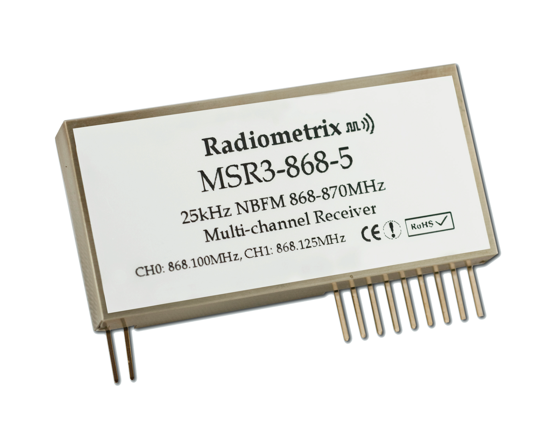 Radiometrix MSR3 – NBFM Multi-channel receiver for 868MHz SRD band
