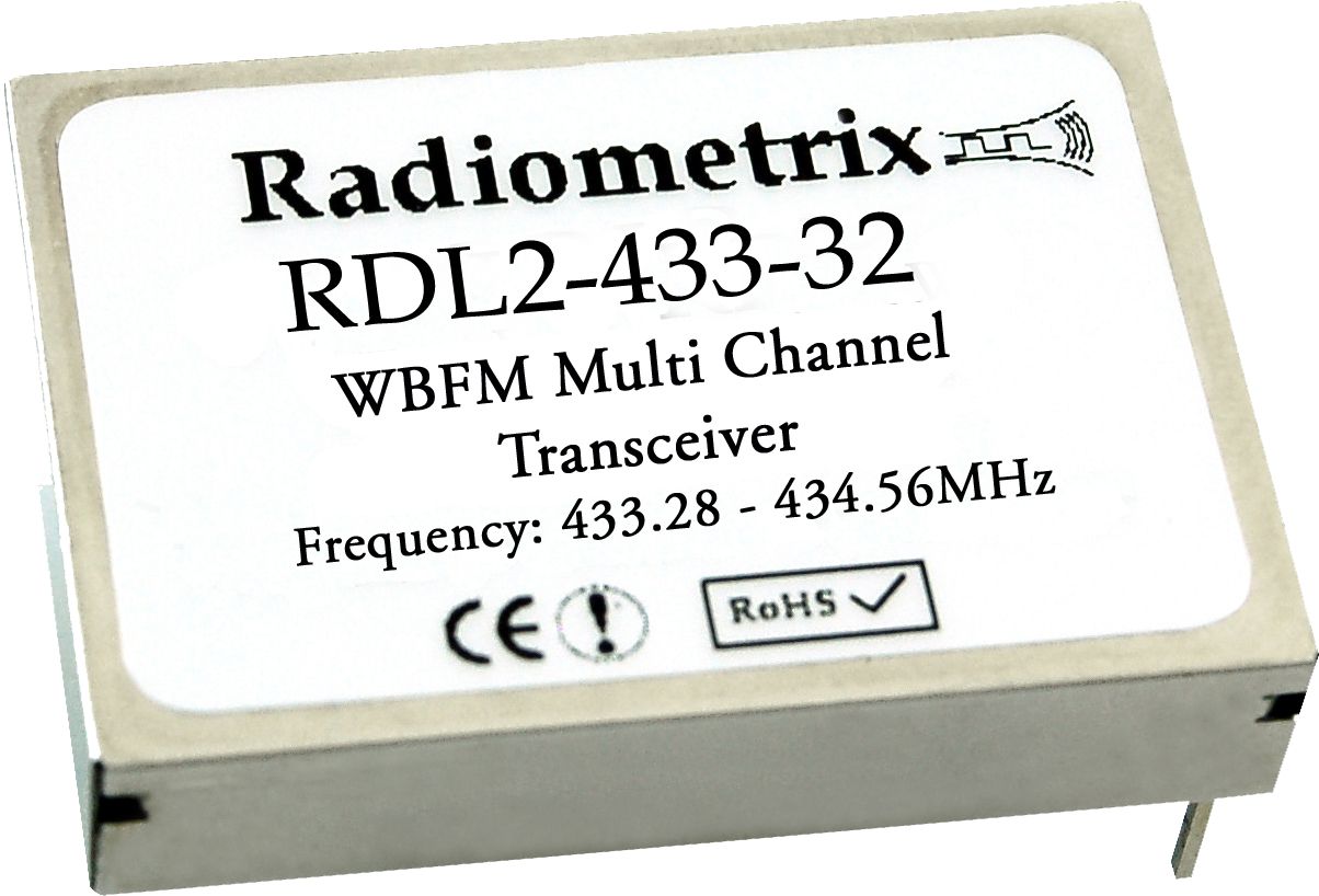 Radiometrix RDL2 – UHF Multi Channel Wide Band FM Transceiver