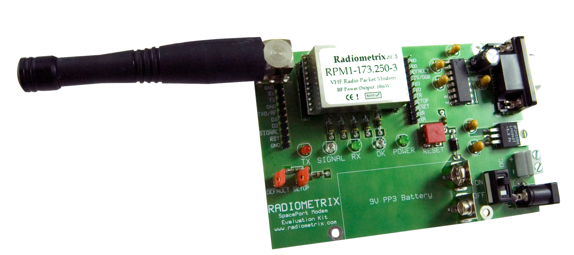 Radiometrix SPM2/RPM Evaluation Kit – SPM2/RPM Evalution boards with RS232 interface