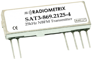 Radiometrix SAT3 – 869MHz Narrow Band FM Transmitter