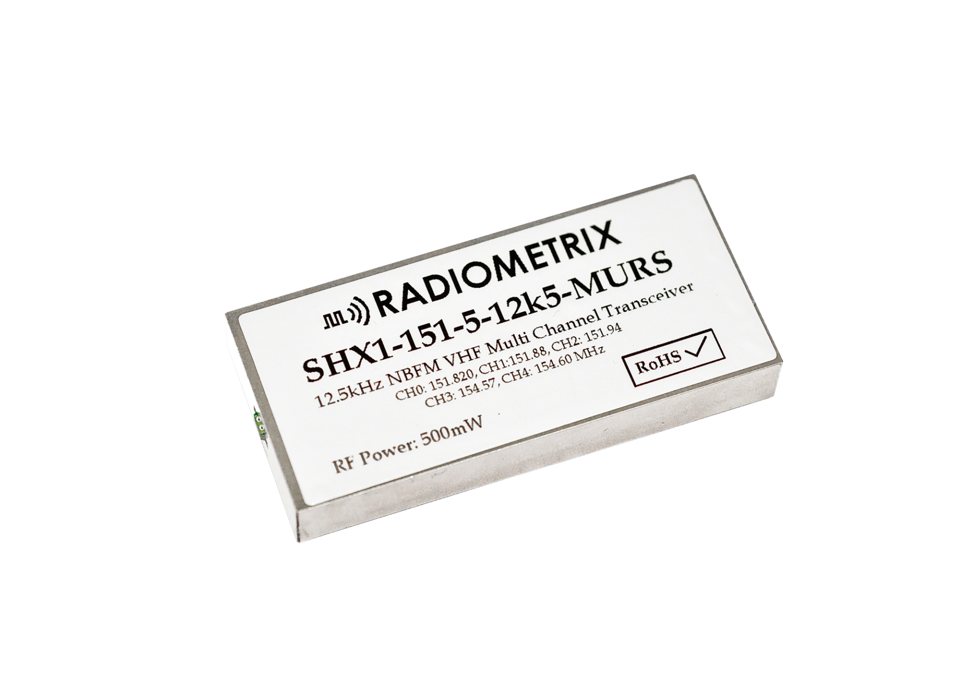 Radiometrix SHX1 – 500mW Multichannel VHF transceiver