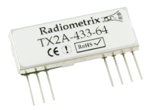 Radiometrix TX2A – 433.92MHz Wide Band FM radio transmitter