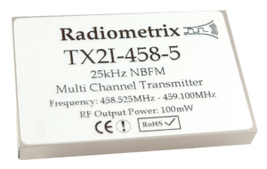 Radiometrix TX2M / TX2I – UHF Narrow Band FM Multi-channel Radio Transmitter