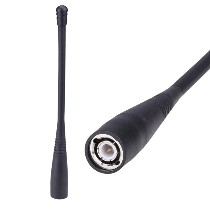 Radiometrix UHF 1/4 wave whip - BNC – BNC Flexible over moulded portable monopole antenna